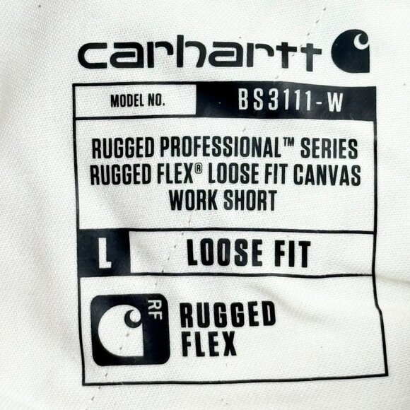 NWT Carhartt Women's Rugged Flex Outdoor Tan Canvas Work Shorts Size 6 Inseam 10 - Picture 11 of 11